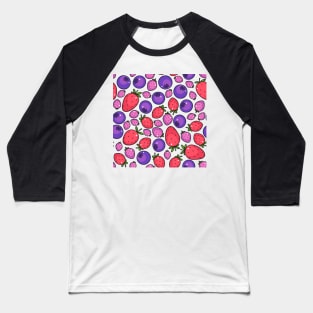 Extra fresh berries summer pattern Baseball T-Shirt